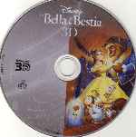 carátula bluray de La Bella Y La Bestia - Clasicos Disney - 3d - Disco
