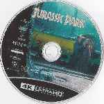 carátula bluray de Jurassic Park - Parque Jurasico - 4k - Disco