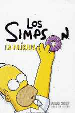carátula carteles de Los Simpson - La Pelicula - V2