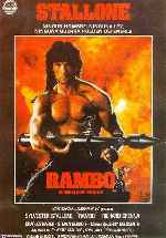 cartula carteles de Rambo - Acorralado Parte Ii