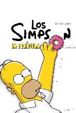 carátula carteles de Los Simpson - La Pelicula - V3