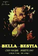 carátula carteles de La Bella Y La Bestia - 1946 - V4