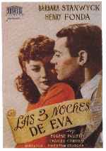 carátula carteles de Las Tres Noches De Eva - V2