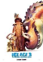 carátula carteles de Ice Age 3 - El Origen De Los Dinosaurios - V3