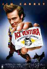 carátula carteles de Ace Ventura Un Detective Diferente
