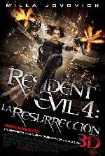 cartula carteles de Resident Evil 4 - La Resurreccion