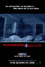 carátula carteles de Paranormal Activity 4