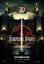 carátula carteles de Jurassic Park - Parque Jurasico - 3d