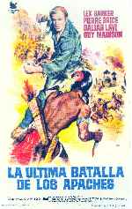 carátula carteles de La Ultima Batalla De Los Apaches