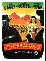 carátula carteles de Los Implacables - 1955 - V3