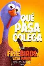 cartula carteles de Free Birds - Vaya Pavos - V3