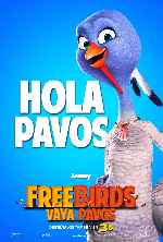 cartula carteles de Free Birds - Vaya Pavos - V4