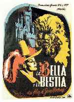 carátula carteles de La Bella Y La Bestia - 1946 - V2