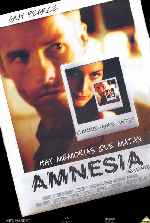 carátula carteles de Amnesia - 2000