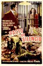carátula carteles de Pacto De Silencio - 1949