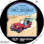 carátula cd de Las Aventuras De Tintin - Tintin En El Pais Del Oro Negro - Custom