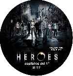 carátula cd de Heroes - Temporada 01 - Capitulos 01-11 - Custom