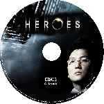 cartula cd de Heroes - Temporada 01 - Disco 03 - Custom