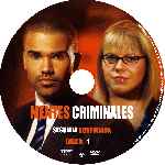 carátula cd de Mentes Criminales - Temporada 02 - Disco 01 - Custom - V2