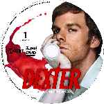 carátula cd de Dexter - Temporada 01 - Disco 01 - Custom - V2
