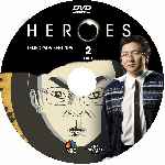 cartula cd de Heroes - Temporada 02 - Disco 02 - Custom - V2