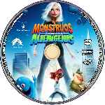 carátula cd de Monstruos Contra Alienigenas - Custom - V02