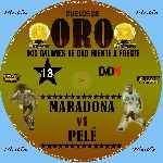 carátula cd de Duelos De Oro - 13 - Maradona Vs Pele - Custom