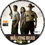 carátula cd de The Walking Dead - Temporada 01 - Disco 01 - Custom
