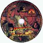carátula cd de Indiana Jones En Busca Del Arca Perdida - Custom - V4