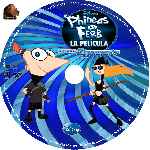 cartula cd de Phineas Y Ferb A Traves De La 2a Dimension - Custom - V3