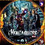 carátula cd de Los Vengadores - 2012 - Custom - V07