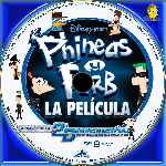 carátula cd de Phineas Y Ferb A Traves De La 2a Dimension - Custom - V5