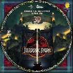 carátula cd de Jurassic Park - Parque Jurasico - 3d - Custom