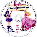carátula cd de Barbie - La Princesa Y La Estrella De Pop - Custom - V2