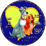 carátula cd de La Dama Y El Vagabundo - Clasicos Disney - Custom - V2