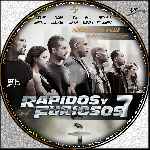 carátula cd de Rapidos Y Furiosos 7 - Custom - V3