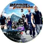 cartula cd de Rapidos Y Furiosos 5 - Custom