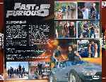 cartula trasera de divx de Fast & Furious 5 