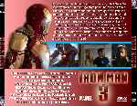 carátula trasera de divx de Iron Man 3 - V2