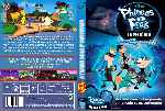 cartula dvd de Phineas Y Ferb A Traves De La 2a Dimension - Custom