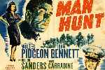 carátula dvd de El Hombre Atrapado - Man Hunt - Los Esenciales Del Cine Negro - Inlay