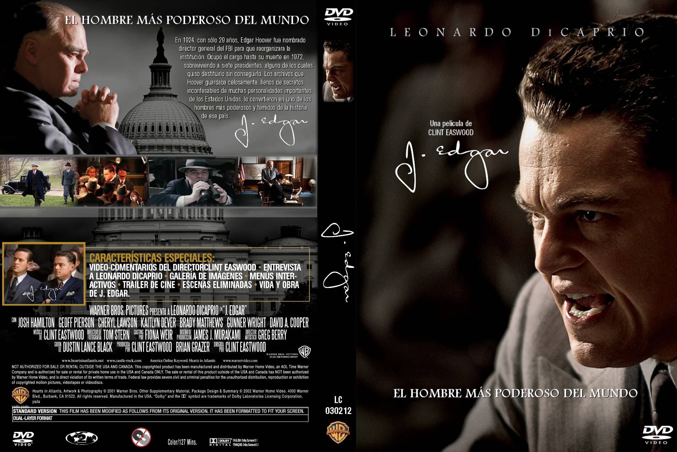 J Edgar Blu-ray