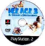 miniatura Ice Age 3 El Origen De Los Dinosaurios Cd Custom Por Katun cover ps2