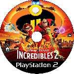 miniatura Los Increibles 2 La Amenaza Del Socavador Cd Custom V2 Por Johny1489 cover ps2