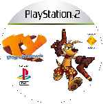 miniatura ty-el-tigre-de-tasmania-cd-custom-por-mierdareado cover ps2