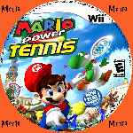 miniatura Mario Power Tennis Cd Custom V3 Por Menta cover wii