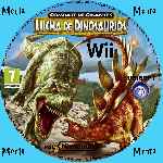 miniatura combate-de-gigantes-lucha-de-dinosaurios-cd-custom-por-menta cover wii