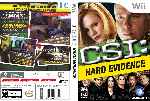 miniatura csi-crime-scene-investigation-hard-evidence-dvd-custom-por-antoxo cover wii