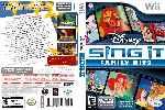 miniatura disney-sing-it-familiy-hits-dvd-custom-por-humanfactor cover wii