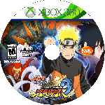 miniatura Naruto Shippuden Ultimate Ninja Storm 3 Cd Custom Por Angel Vengador cover xbox360